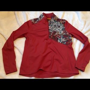 janji 1/4 zip pullover running top